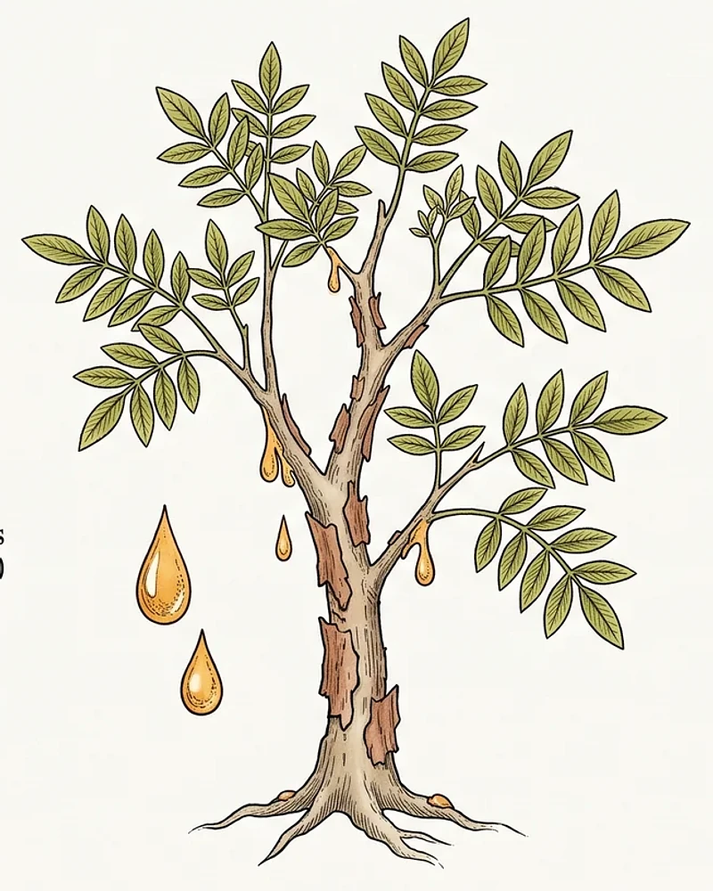 Hábito de Bursera copallifera