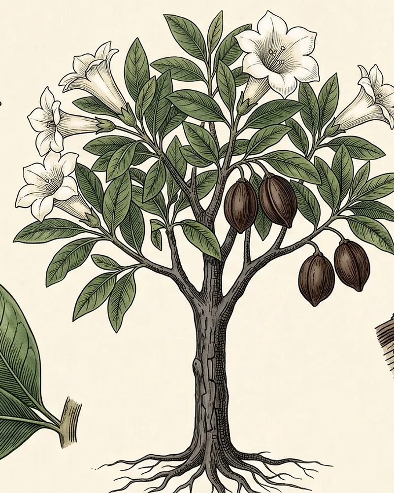Planta completa de Hintonia latiflora