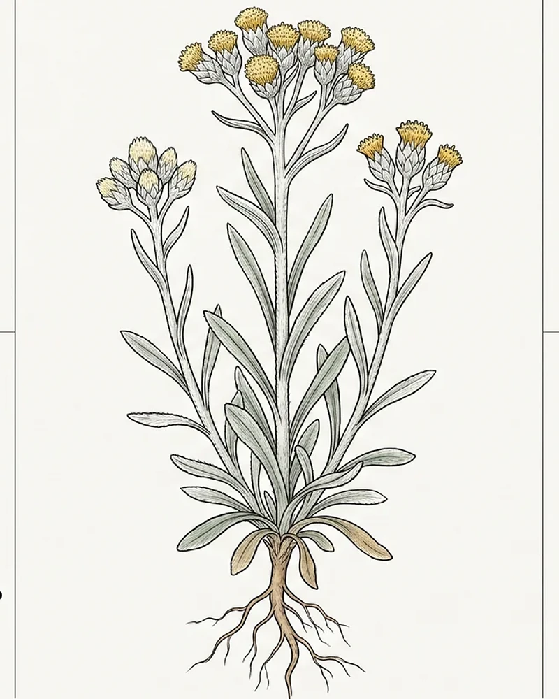 Planta completa de Gnaphalium spp.