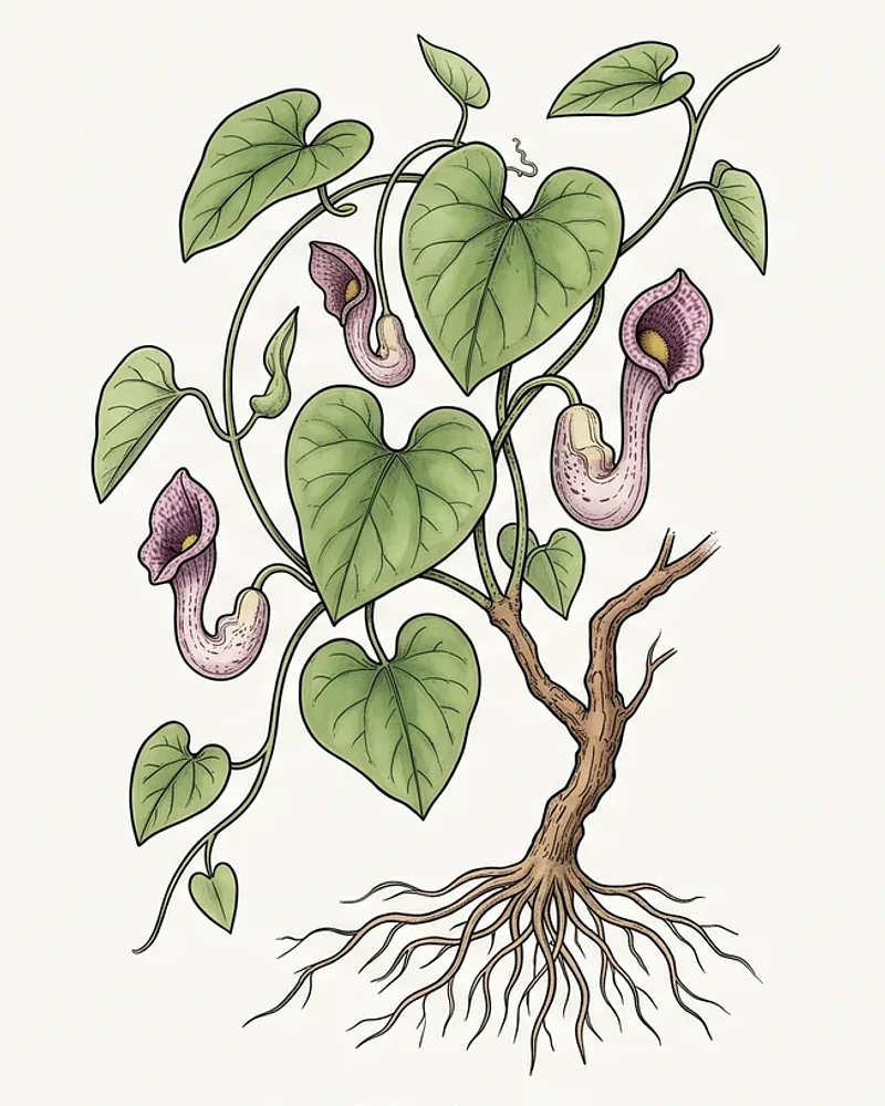 Planta completa de Aristolochia spp.
