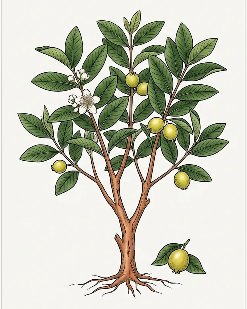 Planta completa de Psidium guajava