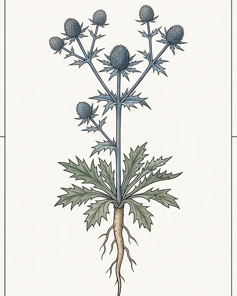 Planta completa de Eryngium heterophyllum