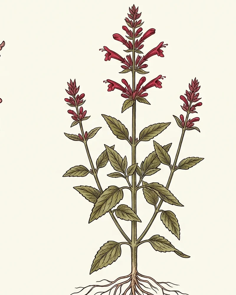 Planta completa de Agastache mexicana